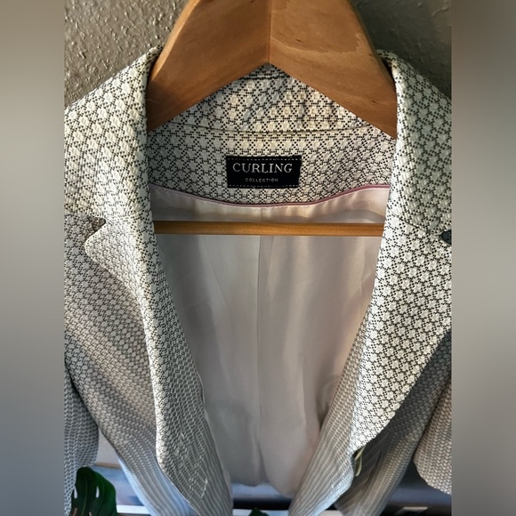 Curling Collection Jacquard 3/4 Sleeve Jacket- Made in France - Picture 9 of 16